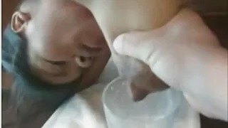 여자 친구와 함께 돌아 자신의 여자 친구에 음부에서 차례