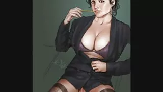 여자 젖꼭지 피어싱에 돌아 보지고 겸 얼굴에